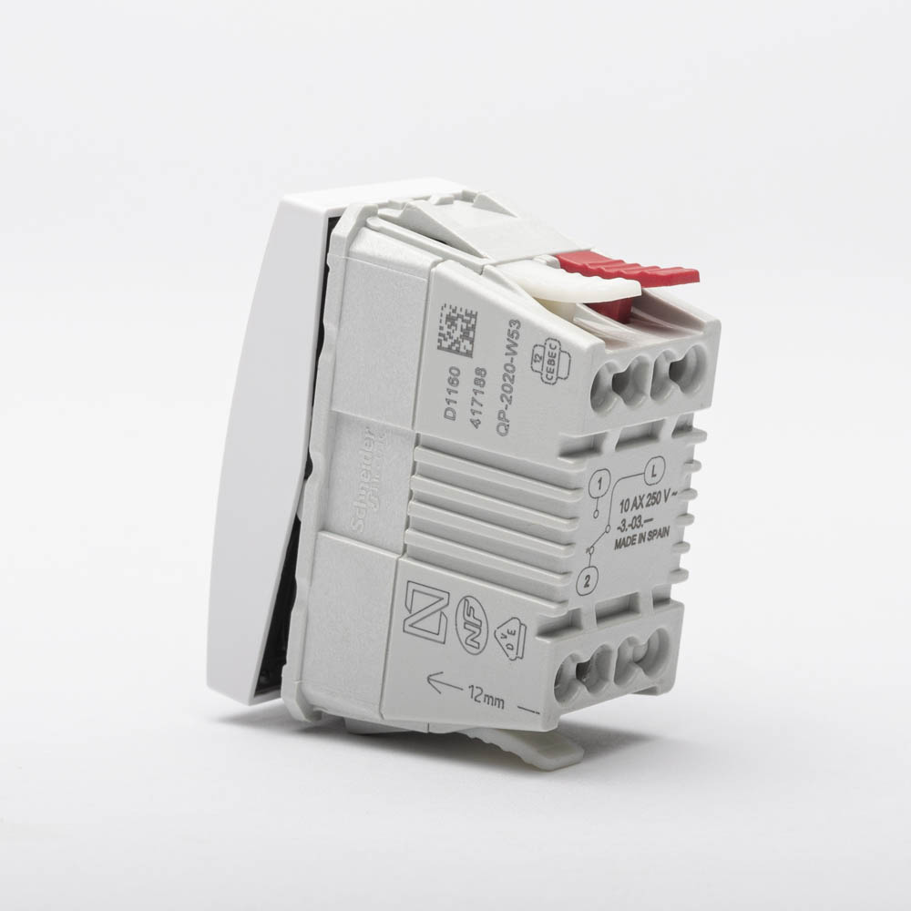 Intrerupator Cap Scara,  Schneider, Unica Alb, 1M Mgu3.103.18