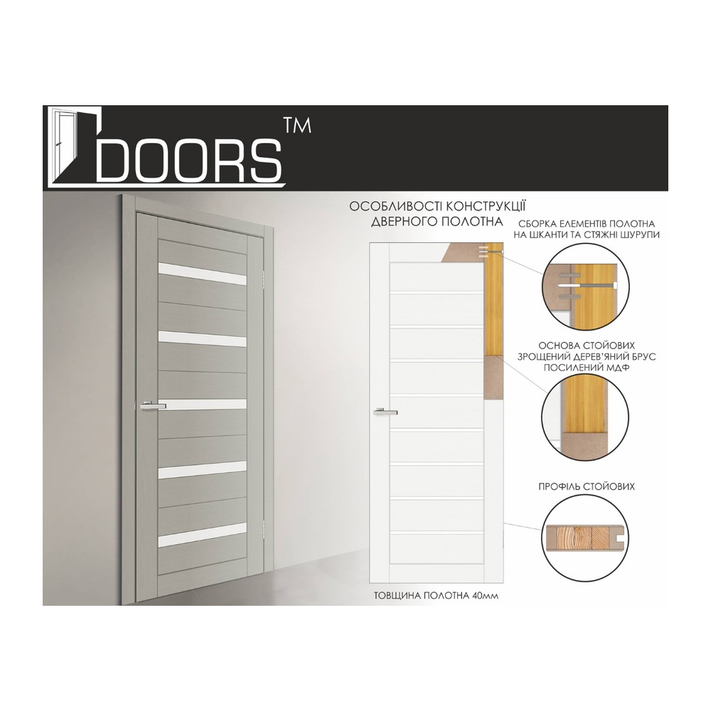 Foaie De Ușă Eco Тм Uși 2000Х700Х40Mm Blank (Nl Stejar Takoma)