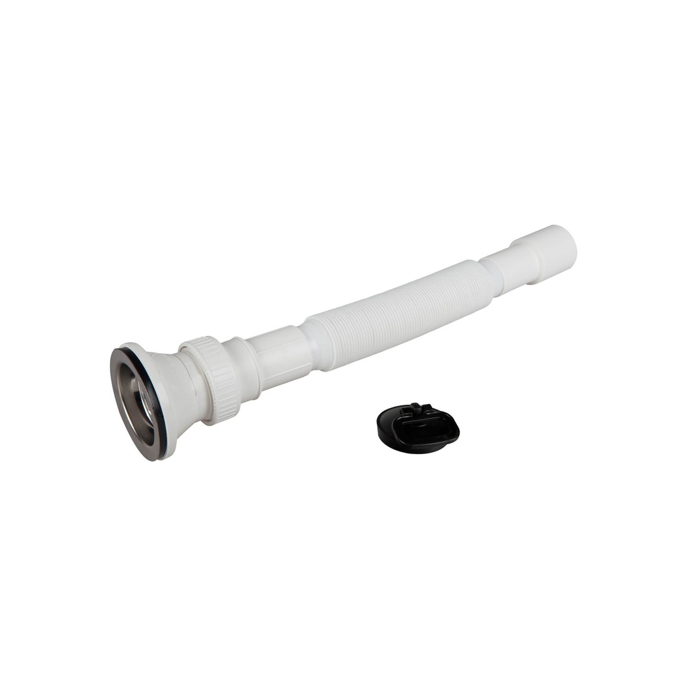 Racord flexibil-extensibil cu iesire Ø32-40 si ventil 1”1/2 cu dop cu maner