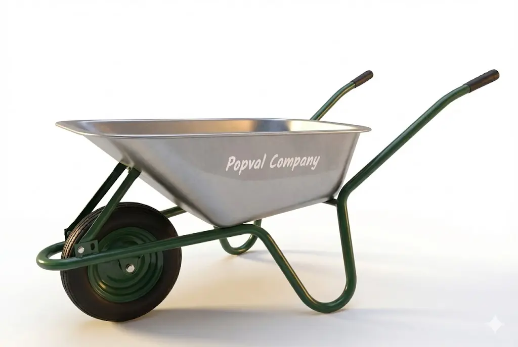 Roaba cuva metal 85 L roata 3,5 x 8 pneu