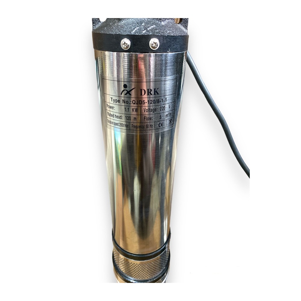 Pompa apa submersibila DRK QJD5-120 8-1.1 kw, 120 m, 45 l/min, 1"