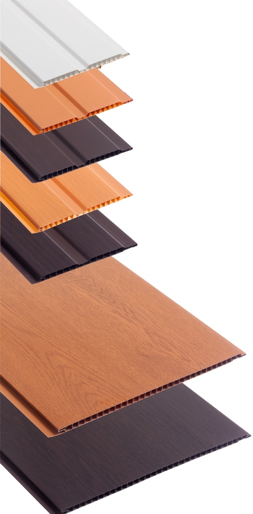 Lambriu PVC alb SunnyPlast, 300x12,5x0,8 cm