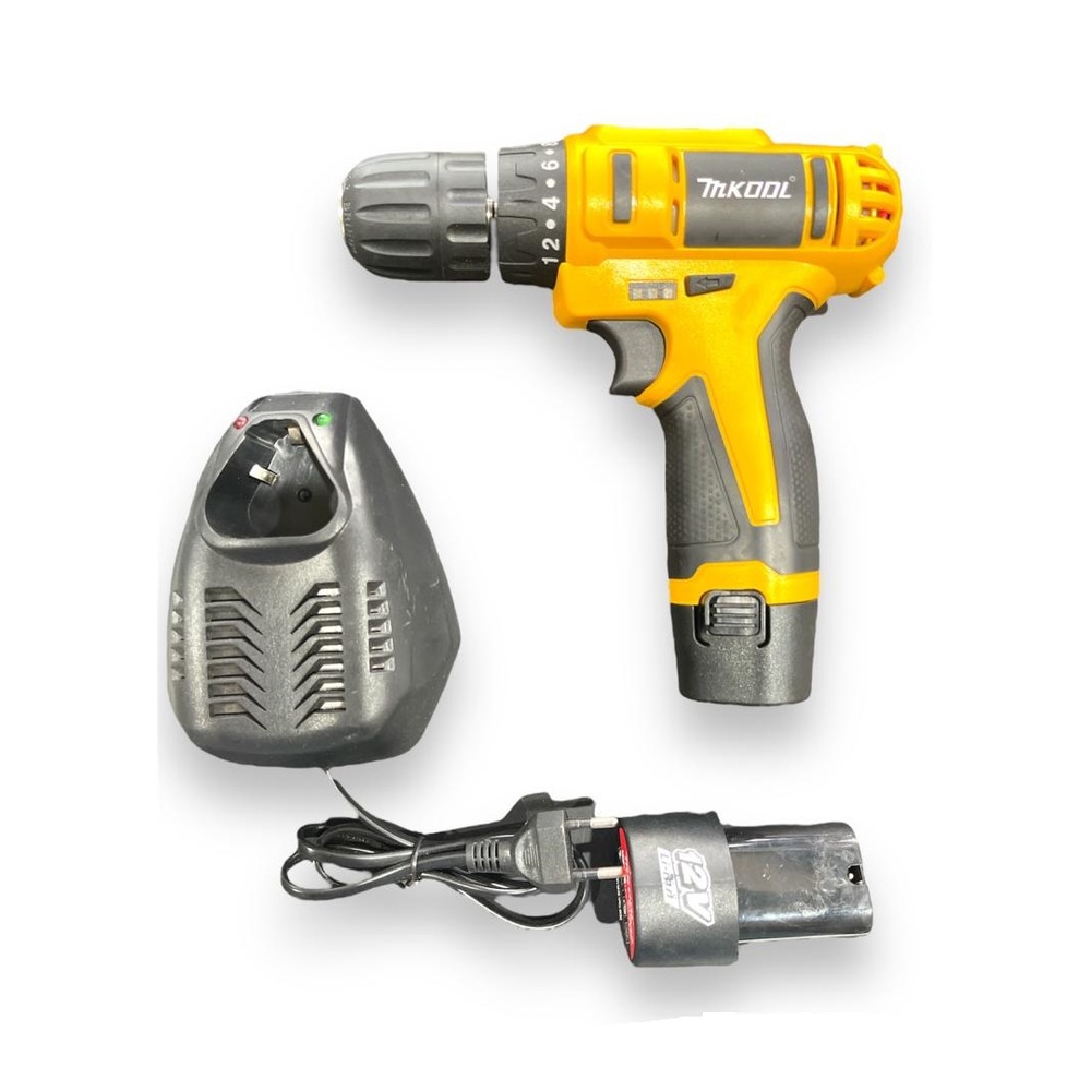 Masina de gaurit/insurubat 12V 10mm (2 acumulatori 1300 mah + bit + incarcator)