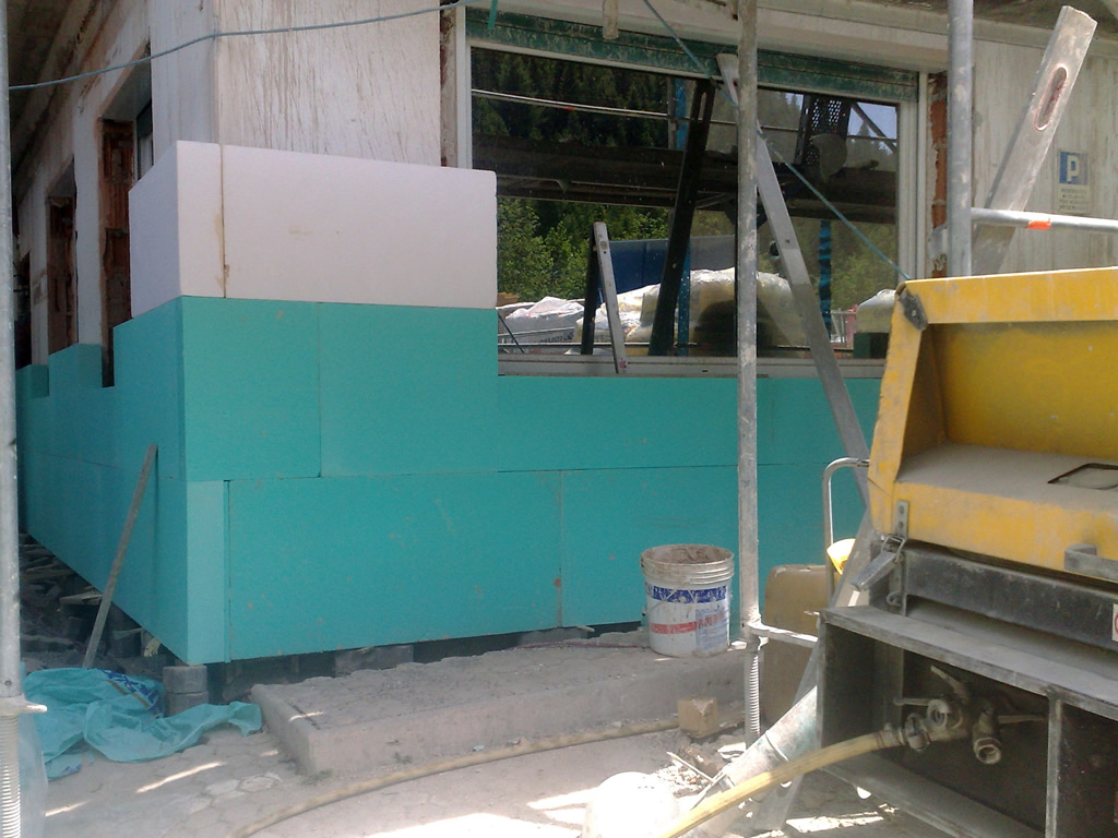 Polistiren extrudat 100mm 1000*600mm 4 pl/pach 2.4mp FIBRANxps ETICS GF