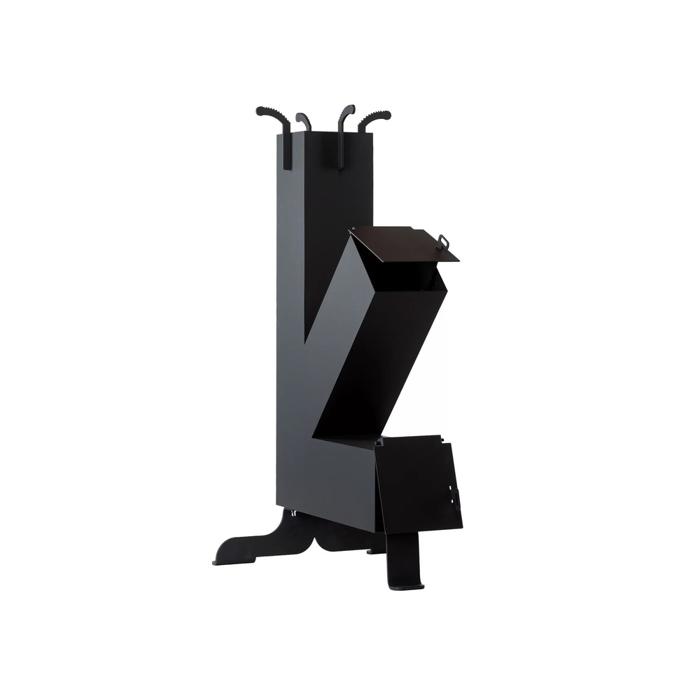Soba tip racheta FM, otel emailat, 400 x 530 x 830 mm