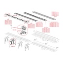 Rigolă/Canal de scurgere pentru duş APZ10 SIMPLE cu margine pentru grătar perforat