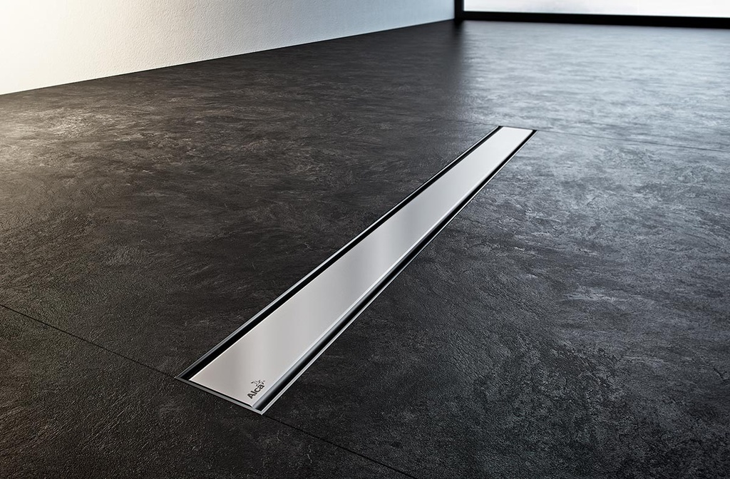 Rigolă/Canal de duș APZ13-DOUBLE9 cu grătar reversibil, oțel inoxidabil, 55 cm