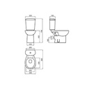 Set Enjoy N evacuare laterală, (pack WC MNBL+rezervor ceramic cu mecanism+capac)