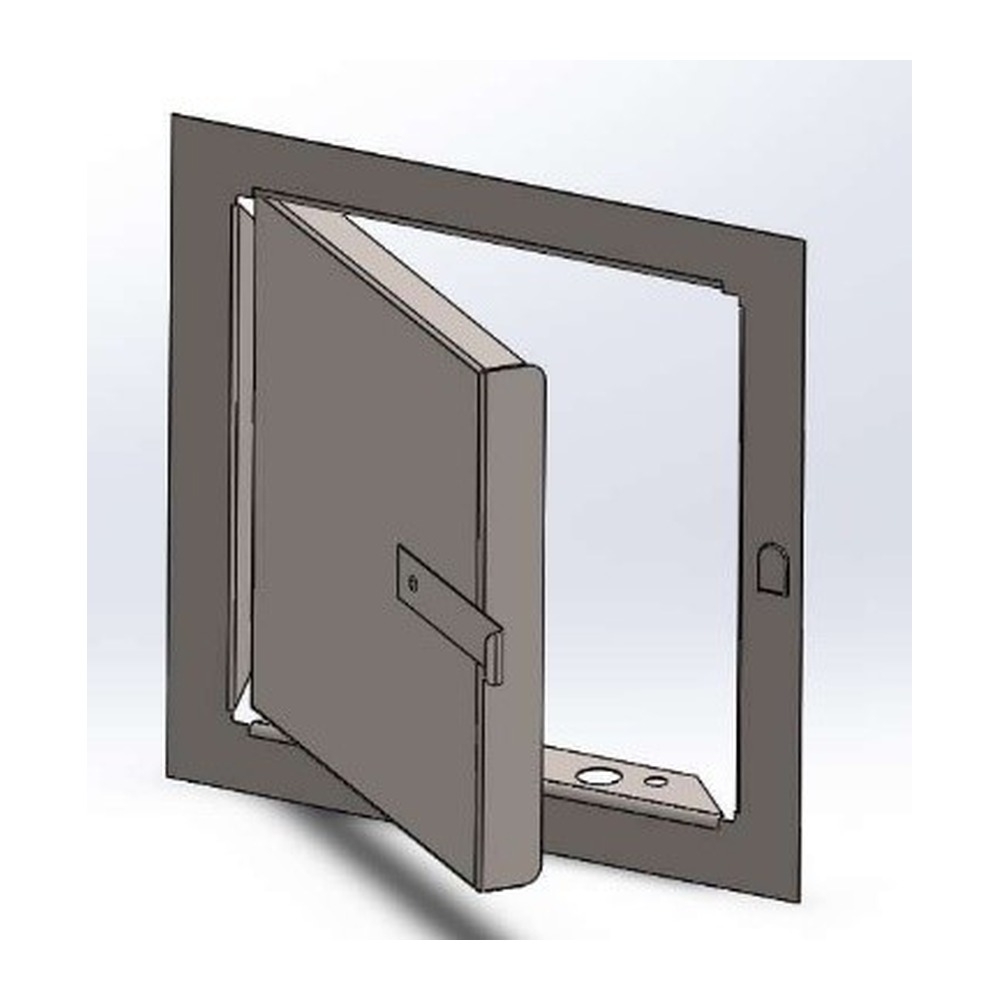Usita vizitare inox cu zăvor Eco 200x250 mm