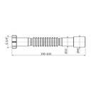 Racord flexibil cu piuliţă plastic 5/4"×32/40