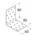KM8 - Colțar perforat 80x80x60x2,0 mm