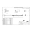 Holșurub de construcții cu cap înecat TX, 6x200 mm, 100 buc