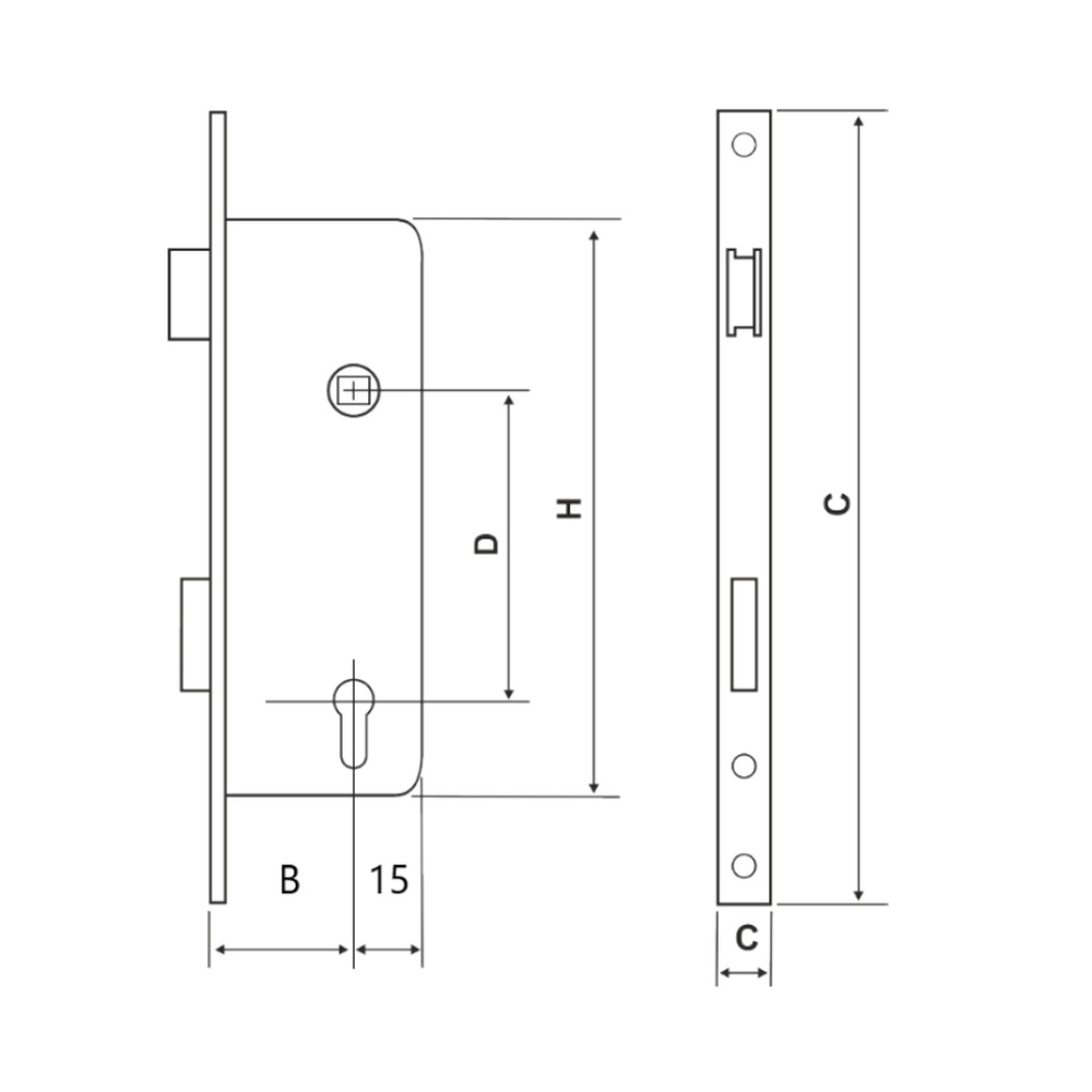 Broasca tip Y EvoTools, adancime 20 mm, distanta interax 92 mm, placa frontala 22x240 mm