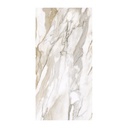 Gresie exterior/interior porțelanată glazurată Calacata Gold rectificată, 60x120 cm, 1.44 mp