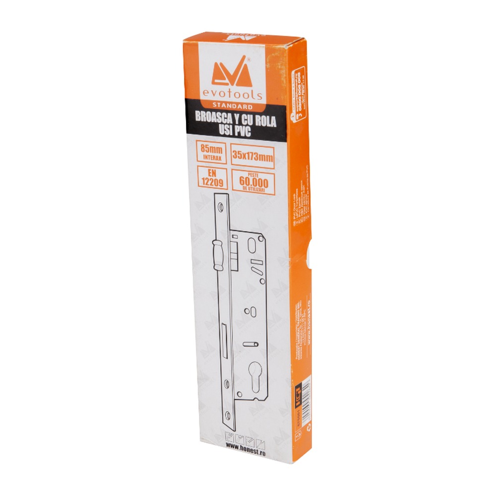 Broasca tip Y cu rola EvoTools, adancime 20 mm, placa frontala 16x240 mm