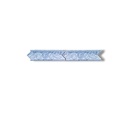 List ceramic decor 250x80 mm, albastru