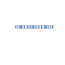 List ceramic decor 250x50 mm, albastru, roz, alb, albastru deschis 