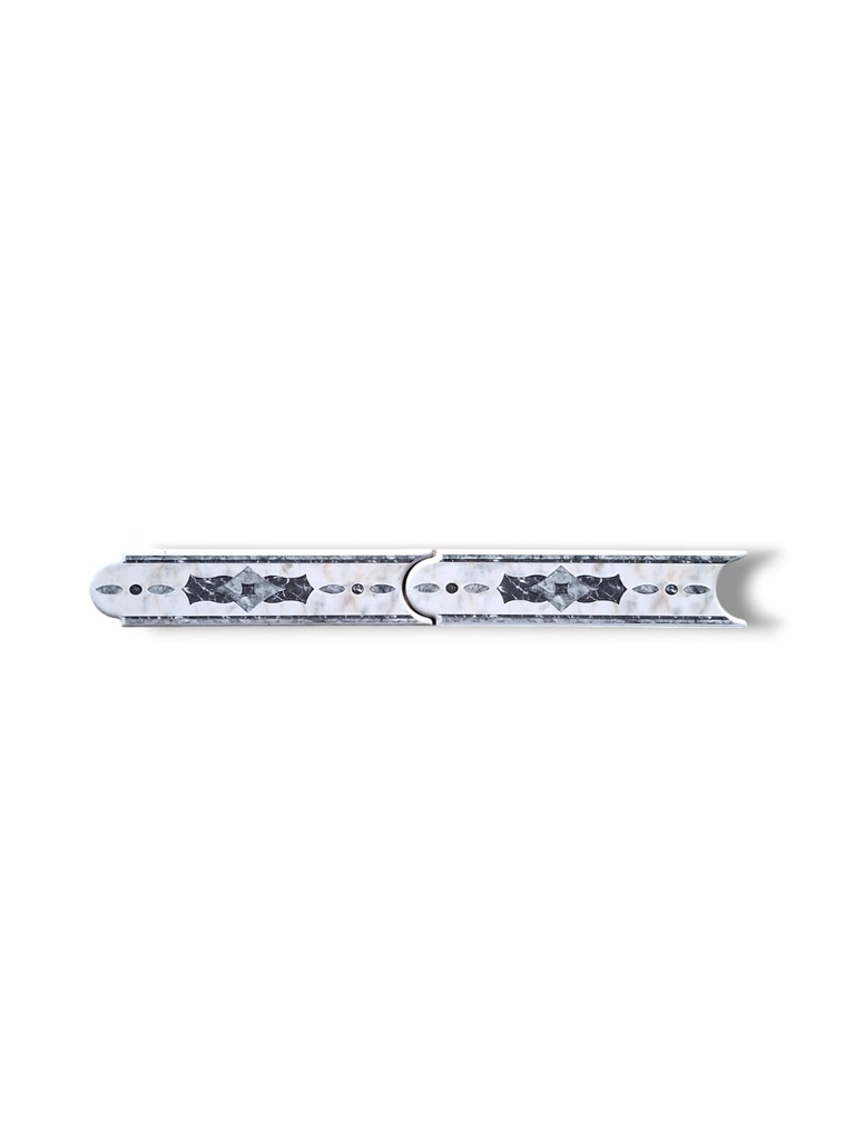 List ceramic decor 200x50 mm, bej, negru