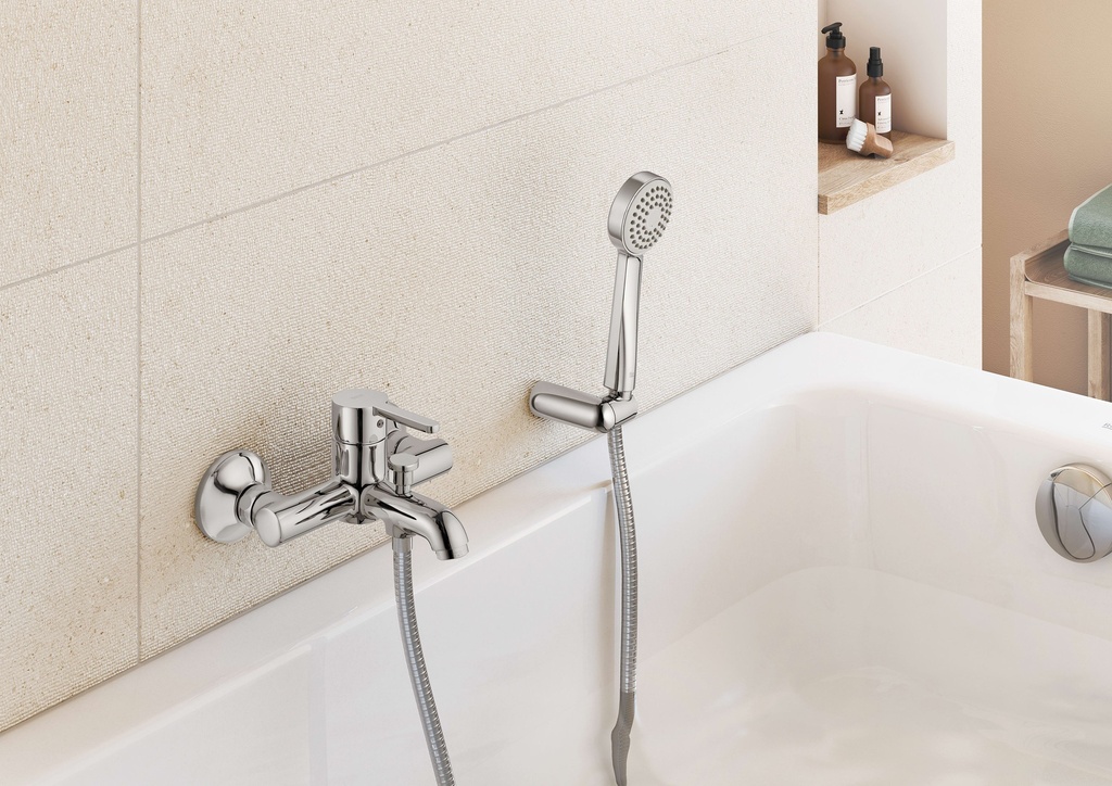 Pachet baie 3 în1 Roca Carelia baterie lavoar + baterie cadă + set duș