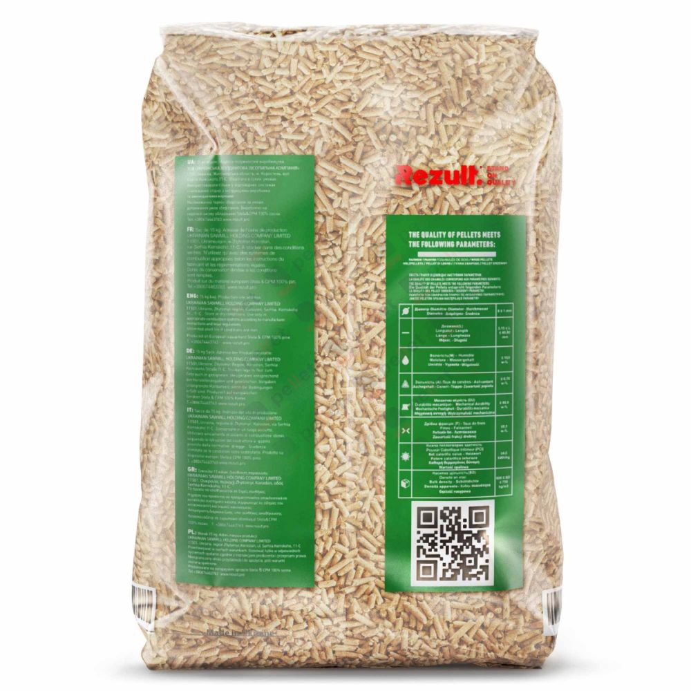 Peleti rumegus rasinoase – REZULT,  ENplus A1, 15 kg/sac