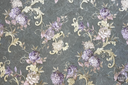 Tapet vinil pentru living, stil floral, gri, model Agava, dimensiune 1.06m x 10,05m