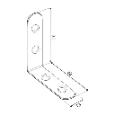 Coltar mic tamplarie, FKW 40 Colțar 40x40x13x2,0 mm (pachet 4 buc.)
