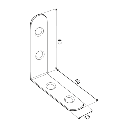 Coltar mic tamplarie, FKW 40 Colțar 40x40x13x2,0 mm (pachet 4 buc.)