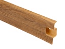 Plintă cu canal din PVC pentru parchet SG 75 Stejar Villa, 2200x75x24.5 mm