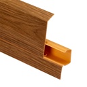 Plintă PCV stejar bourbon închis pentru podea NG 80 mm, 2.5 ml