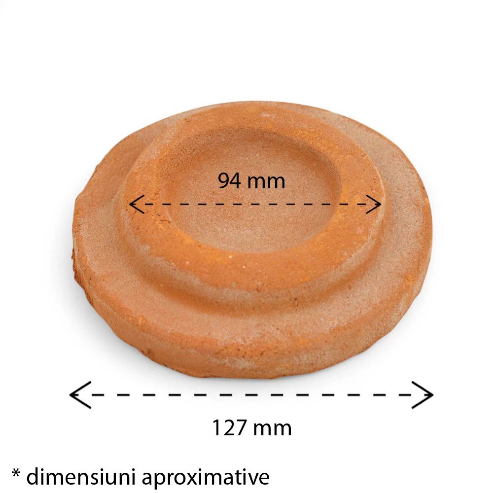 Capac pentru sobă teracotă natur, Ø 125 mm