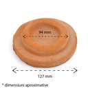 Capac pentru sobă teracotă natur, Ø 125 mm