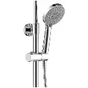 Coloană de duș cu baterie Fayans Phoenix-N, duș fix Ø23 cm, pară duș 3 funcții, crom