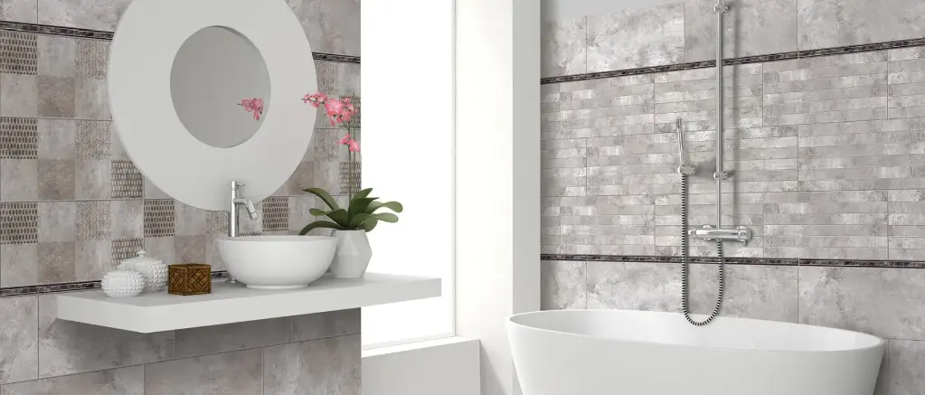 Gresie DECOR CRUST gri porțelanată, 60x30 cm