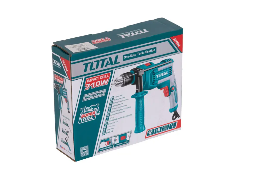 Mașină de găurit cu percuție TOTAL TG1071366, 710 W max. 3000 r/min