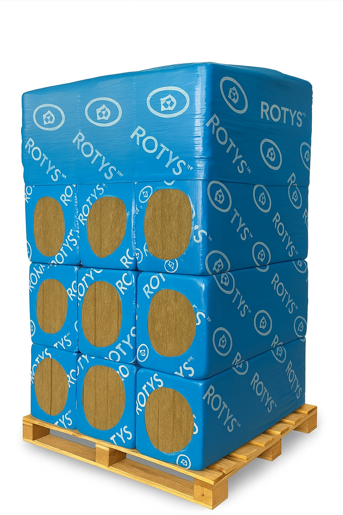 Vată bazaltică ROTYS light - 30, 100x600x1200 mm, 2.4 mp/pachet