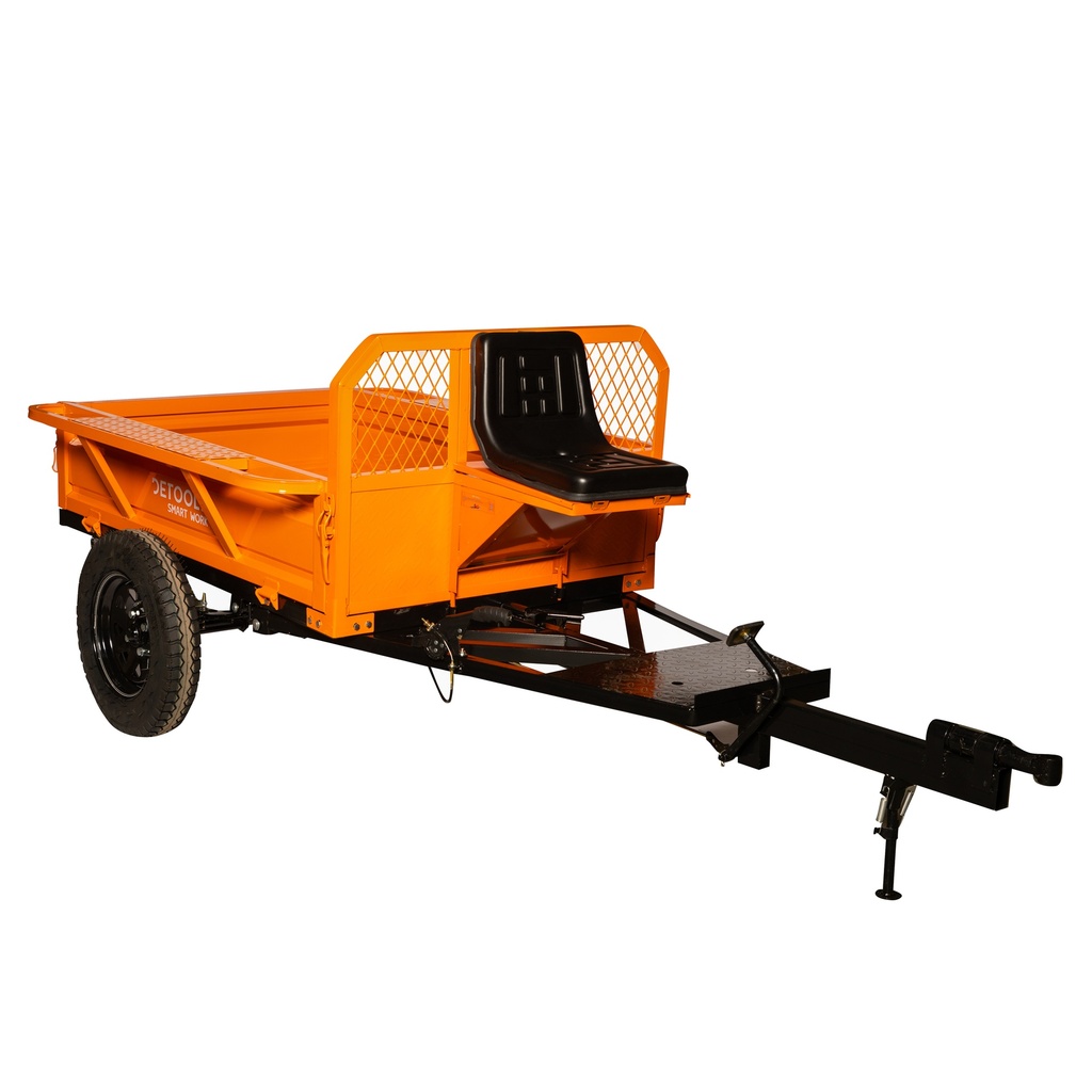 Remorcă pentru motocultor, 600 kg, extensie laterală 180 mm