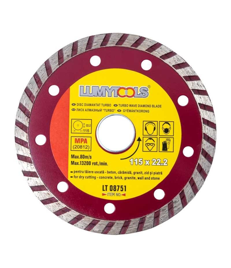 Disc diamantat turbo, Ø 115x22x2 mm