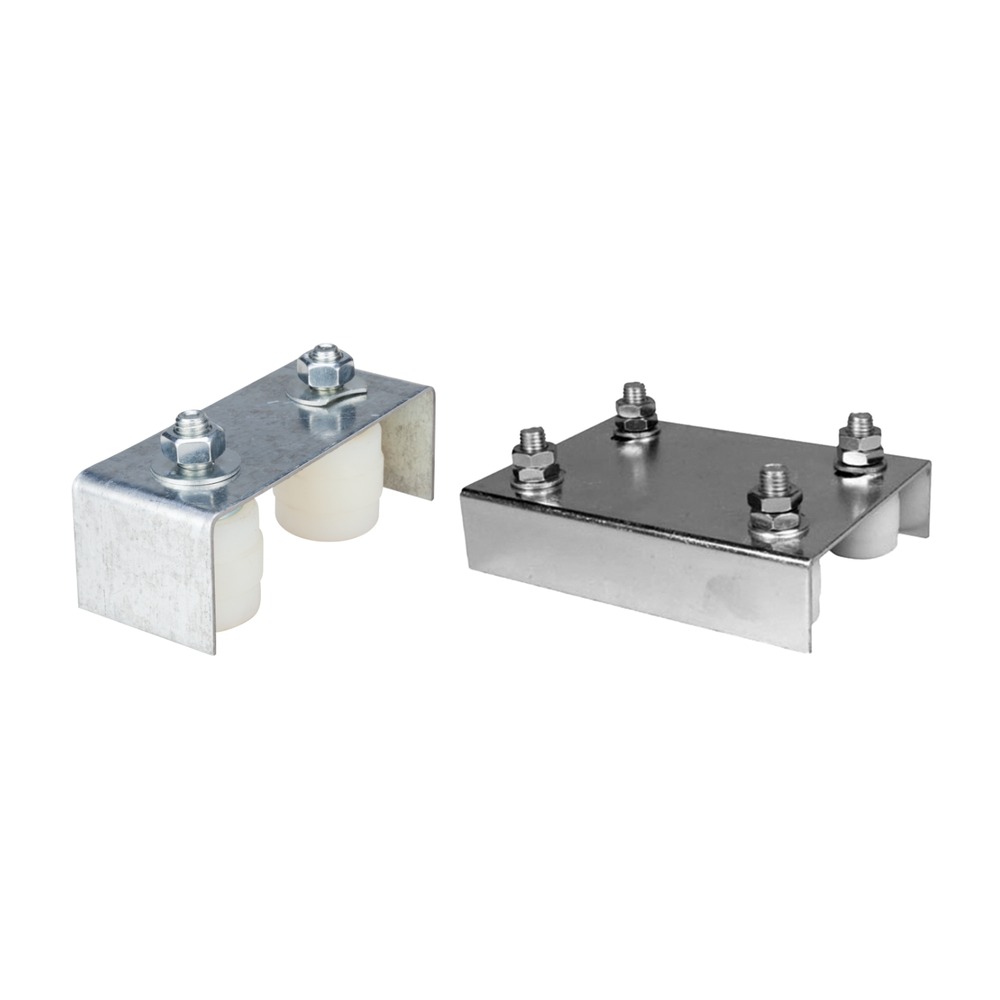 Ghidaj reglabil tip U pentru porti cu 4 role 42 x 40 mm