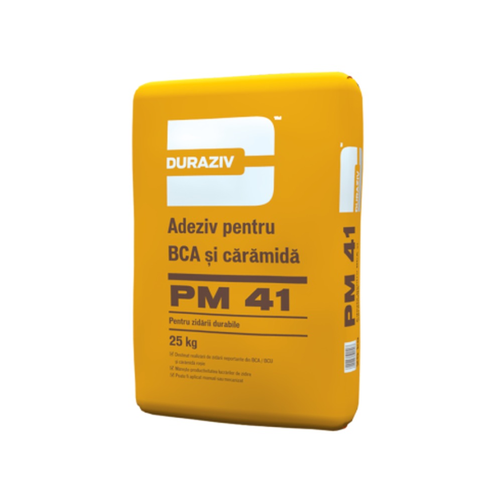 DURAZIV PM 41 Adeziv pentru BCA și cărămidă, 25 kg