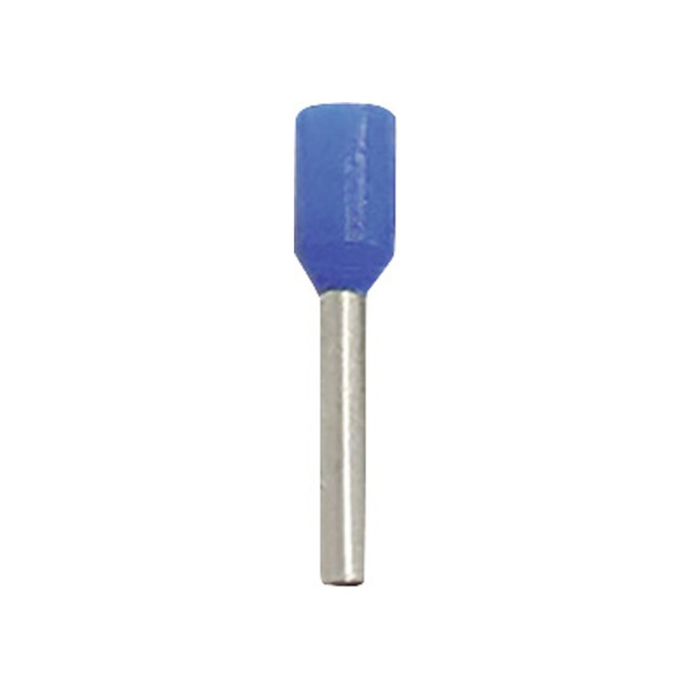 Pini cap terminal izolat albastru pentru cablu lițat, 2.50 mm, 100 buc/punga