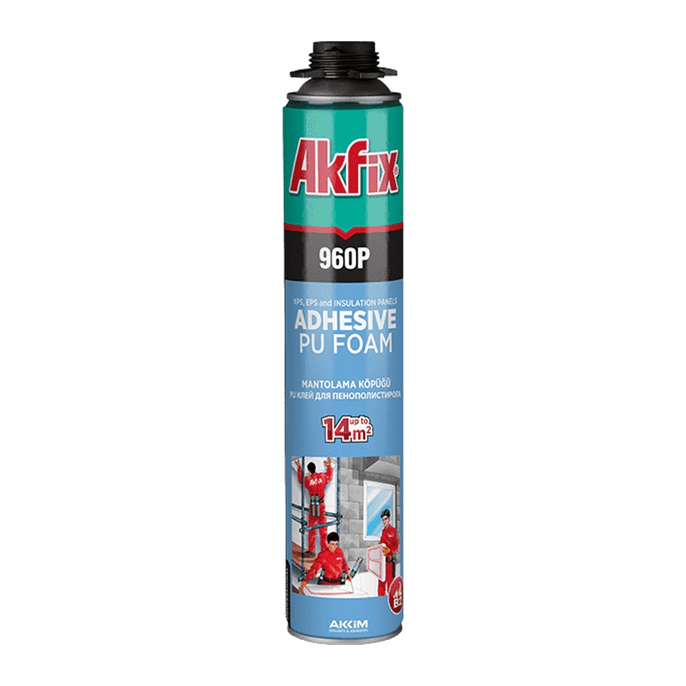 Adeziv/Spumă Akfix 960P pentru termosistem EPS si XPS aplicare pistol, 750 ml