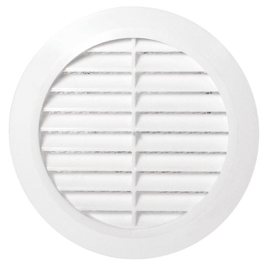 Grilă de aerisire KARRO rotundă cu plasă, Ø 125 mm