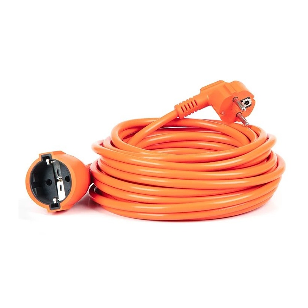 Cablu prelungitor portocaliu cu priză electrică, 3x1.5 mm, 30 ml