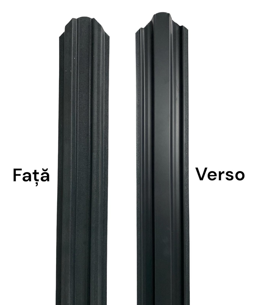 Şipcă gard metalică, RAL 7016 antracit mat-lucios,1500x90x0.4 mm