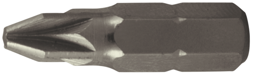 Bit șurubelniță cruce PZ2 din oțel inoxidabil, 25 mm