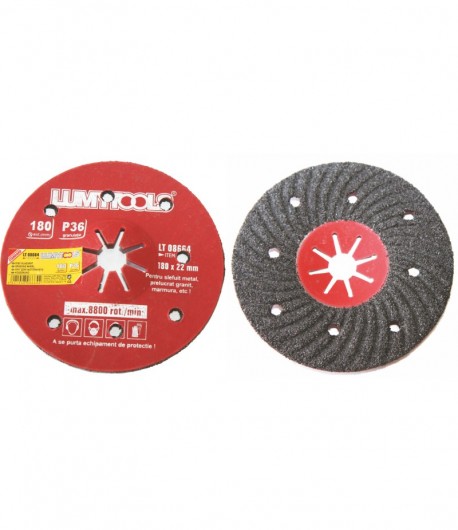 Disc glazurat P36 pentru șlefuit metal, prelucrat granit, marmură, 125x22mm