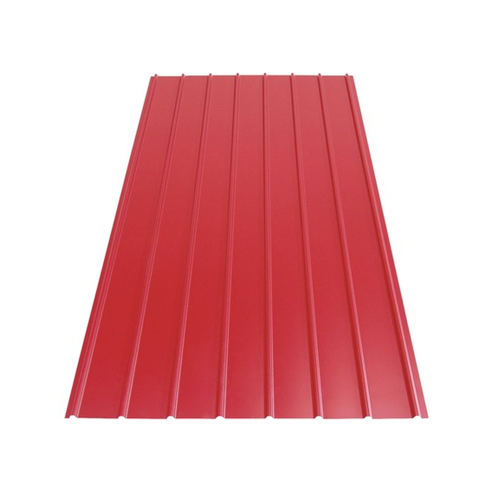 Tablă cutată H12 RAL 3011 roșu, 2000x910x0.4 mm