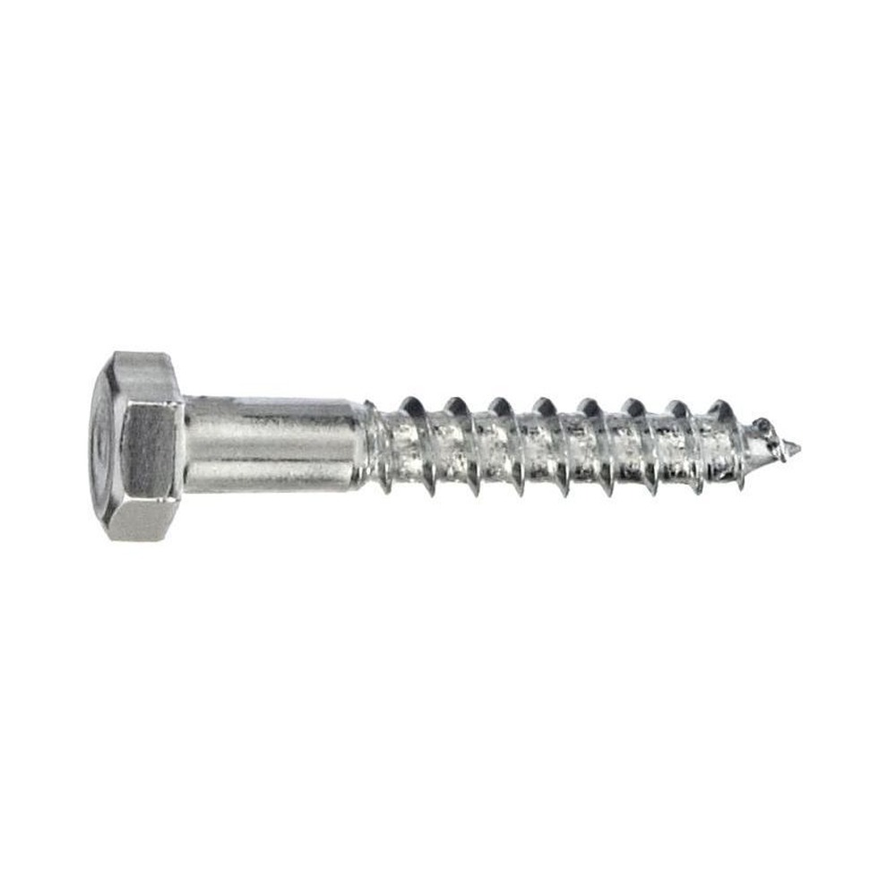 Holșurub pentru lemn cu cap hexagonal oțel zincat DIN571, 6x50 mm