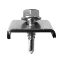 Surub autoforant cap hexagonal 6,3x25, (zincat), montaj panouri gard 10 buc/punga