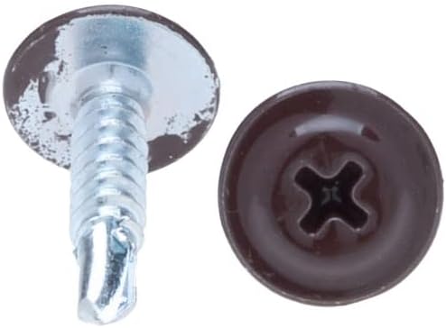 Șurub autoforant RAL 8017, 4.2x16 mm, cu cap PH2 plat, 500 buc